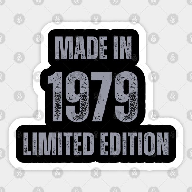 Vintage Made in 1979 , Limited Edition  , Gift for Mom Dad Birthday Sticker by Mary_Momerwids